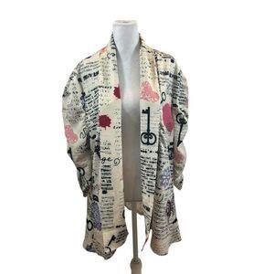 Brand‎ new with Tags Lily Firmiana Open Front Skeleton Key Cardigan XL
